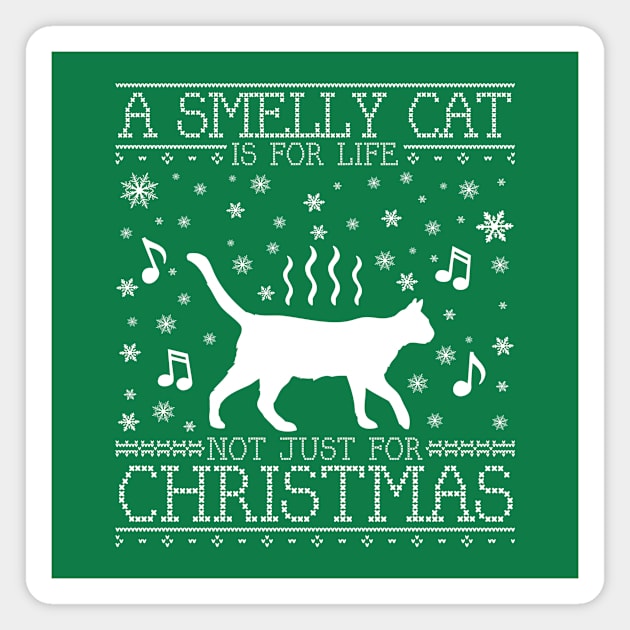 Friends A Smelly Cat Is Not Just For Christmas Knit Pattern Magnet by Rebus28